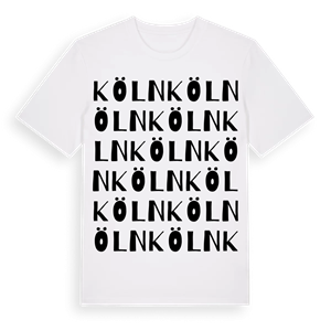 Köln ordlek t-shirt – ekologisk bomull t-shirt från Pinshirt