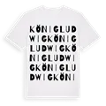 König Ludwig ordlek t-shirt