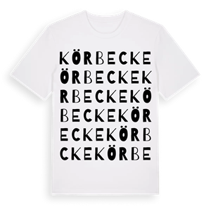 Körbecke ordlek t-shirt – ekologisk bomull t-shirt från Pinshirt