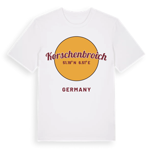 Korschenbroich cirkel t-shirt – ekologisk bomull t-shirt från Pinshirt