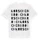 Korschenbroich ordlek t-shirt