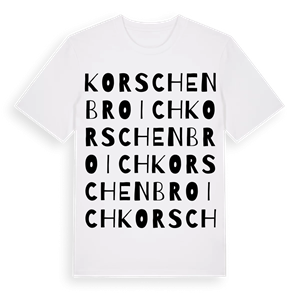 Korschenbroich ordlek t-shirt – ekologisk bomull t-shirt från Pinshirt