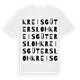 Kreis Gütersloh ordlek t-shirt