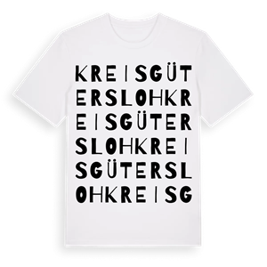 Kreis Gütersloh ordlek t-shirt – ekologisk bomull t-shirt från Pinshirt