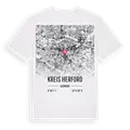 Kreis Herford karta t-shirt