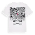 Kreis Kleve karta t-shirt