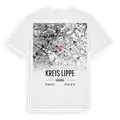 Kreis Lippe karta t-shirt