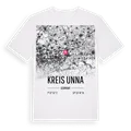 Kreis Unna karta t-shirt