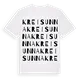 Kreis Unna ordlek t-shirt