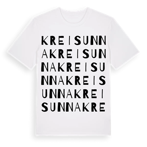 Kreis Unna ordlek t-shirt – ekologisk bomull t-shirt från Pinshirt