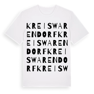 Kreis Warendorf ordlek t-shirt – ekologisk bomull t-shirt från Pinshirt