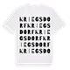 Kriegsdorf ordlek t-shirt