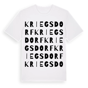 Kriegsdorf ordlek t-shirt – ekologisk bomull t-shirt från Pinshirt