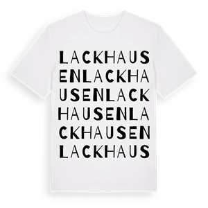 Lackhausen ordlek t-shirt – ekologisk bomull t-shirt från Pinshirt