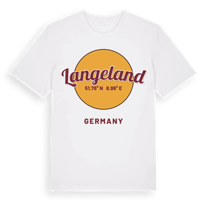 Langeland cirkel t-shirt – ekologisk bomull t-shirt från Pinshirt
