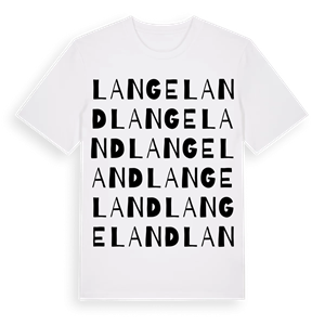 Langeland ordlek t-shirt – ekologisk bomull t-shirt från Pinshirt