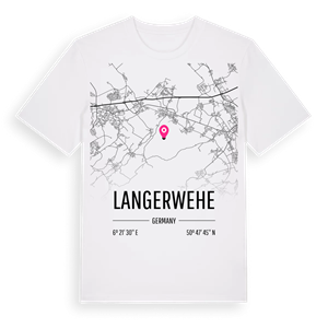Langerwehe karta t-shirt – ekologisk bomull t-shirt från Pinshirt