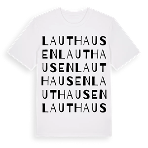 Lauthausen ordlek t-shirt – ekologisk bomull t-shirt från Pinshirt