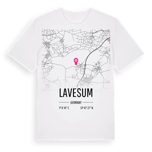 Lavesum karta t-shirt – ekologisk bomull t-shirt från Pinshirt