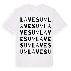Lavesum ordlek t-shirt – ekologisk bomull t-shirt från Pinshirt
