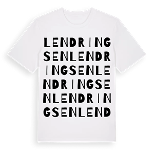 Lendringsen ordlek t-shirt – ekologisk bomull t-shirt från Pinshirt