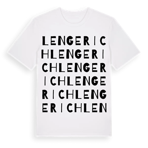 Lengerich ordlek t-shirt – ekologisk bomull t-shirt från Pinshirt