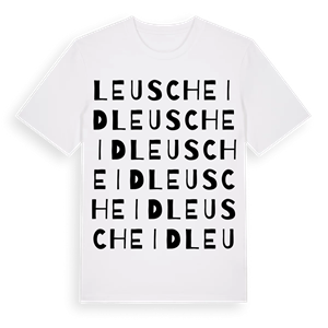 Leuscheid ordlek t-shirt – ekologisk bomull t-shirt från Pinshirt