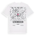 Leverkusen karta t-shirt