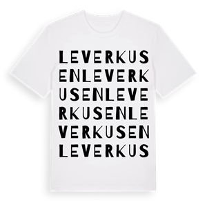 Leverkusen ordlek t-shirt – ekologisk bomull t-shirt från Pinshirt