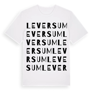 Leversum ordlek t-shirt – ekologisk bomull t-shirt från Pinshirt