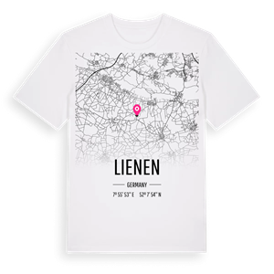 Lienen karta t-shirt – ekologisk bomull t-shirt från Pinshirt