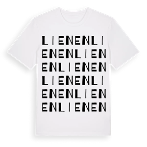 Lienen ordlek t-shirt – ekologisk bomull t-shirt från Pinshirt