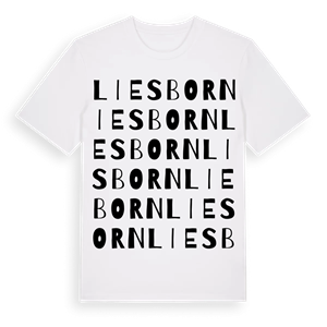 Liesborn ordlek t-shirt – ekologisk bomull t-shirt från Pinshirt