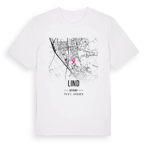 Lind karta t-shirt – ekologisk bomull t-shirt från Pinshirt