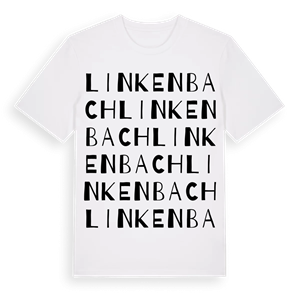 Linkenbach ordlek t-shirt – ekologisk bomull t-shirt från Pinshirt
