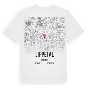 Lippetal karta t-shirt – ekologisk bomull t-shirt från Pinshirt