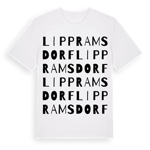 Lippramsdorf ordlek t-shirt – ekologisk bomull t-shirt från Pinshirt