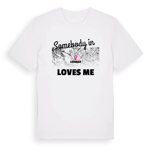 Någon i Lohmar älskar mig t-shirt – ekologisk bomull t-shirt från Pinshirt