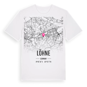 Löhne karta t-shirt – ekologisk bomull t-shirt från Pinshirt