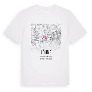 Löhne karta t-shirt – ekologisk bomull t-shirt från Pinshirt