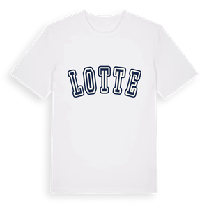 Lotte college t-shirt – ekologisk bomull t-shirt från Pinshirt