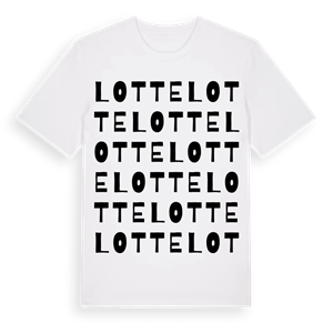 Lotte ordlek t-shirt – ekologisk bomull t-shirt från Pinshirt