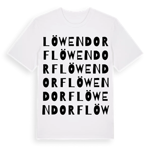 Löwendorf ordlek t-shirt – ekologisk bomull t-shirt från Pinshirt