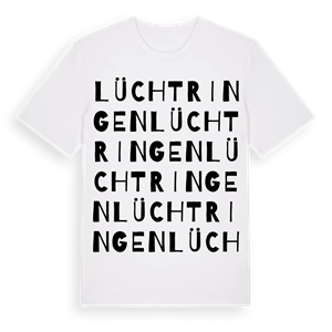 Lüchtringen ordlek t-shirt – ekologisk bomull t-shirt från Pinshirt