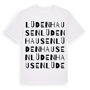 Lüdenhausen ordlek t-shirt – ekologisk bomull t-shirt från Pinshirt