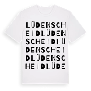 Lüdenscheid ordlek t-shirt – ekologisk bomull t-shirt från Pinshirt