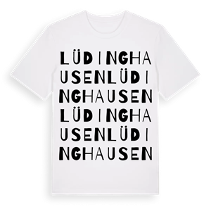 Lüdinghausen ordlek t-shirt – ekologisk bomull t-shirt från Pinshirt