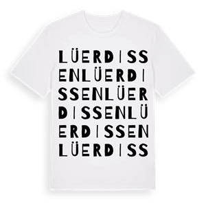 Lüerdissen ordlek t-shirt – ekologisk bomull t-shirt från Pinshirt
