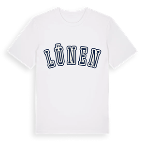 Lünen college t-shirt – ekologisk bomull t-shirt från Pinshirt