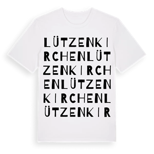 Lützenkirchen ordlek t-shirt – ekologisk bomull t-shirt från Pinshirt